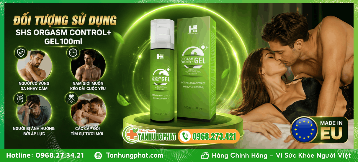 Đối tượng sử dụng gel chống xuất tinh sớm SHS Orgasm Control+ Gel 100ml