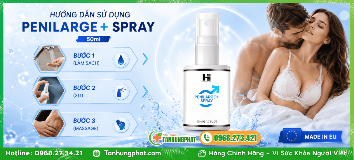 Hướng dẫn sử dụng PENILARGE+ Spray 50ml