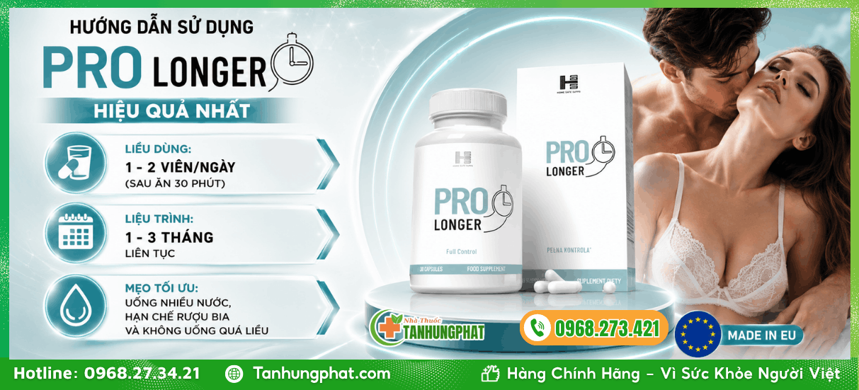Hướng dẫn sử dụng Pro Longer 30 viên hiệu quả nhất