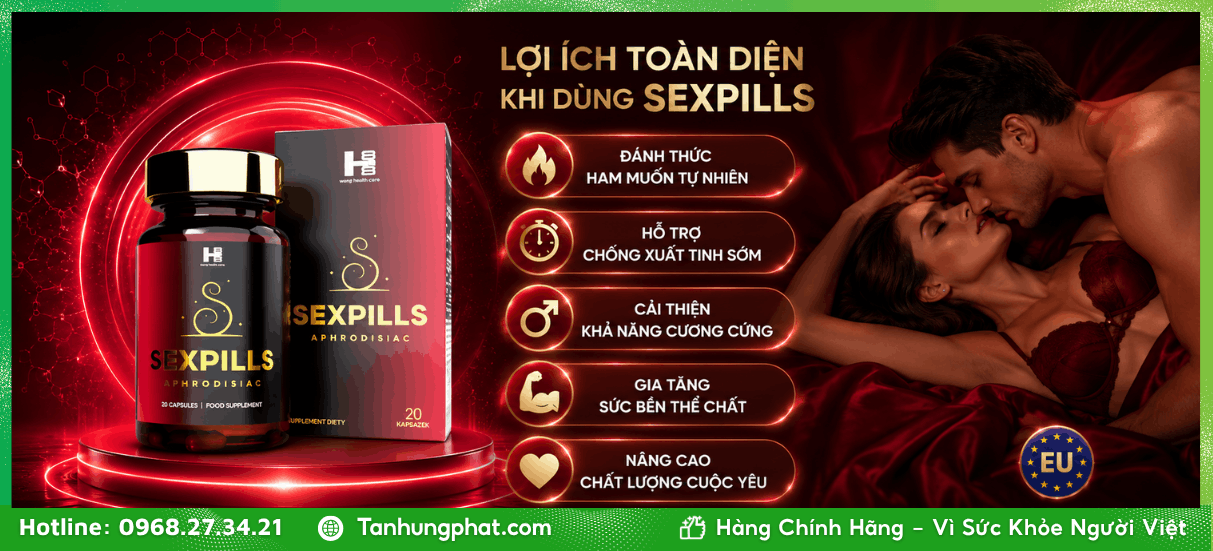 Lợi ích toàn diện khi dùng viên uống Sex Pills 20 viên