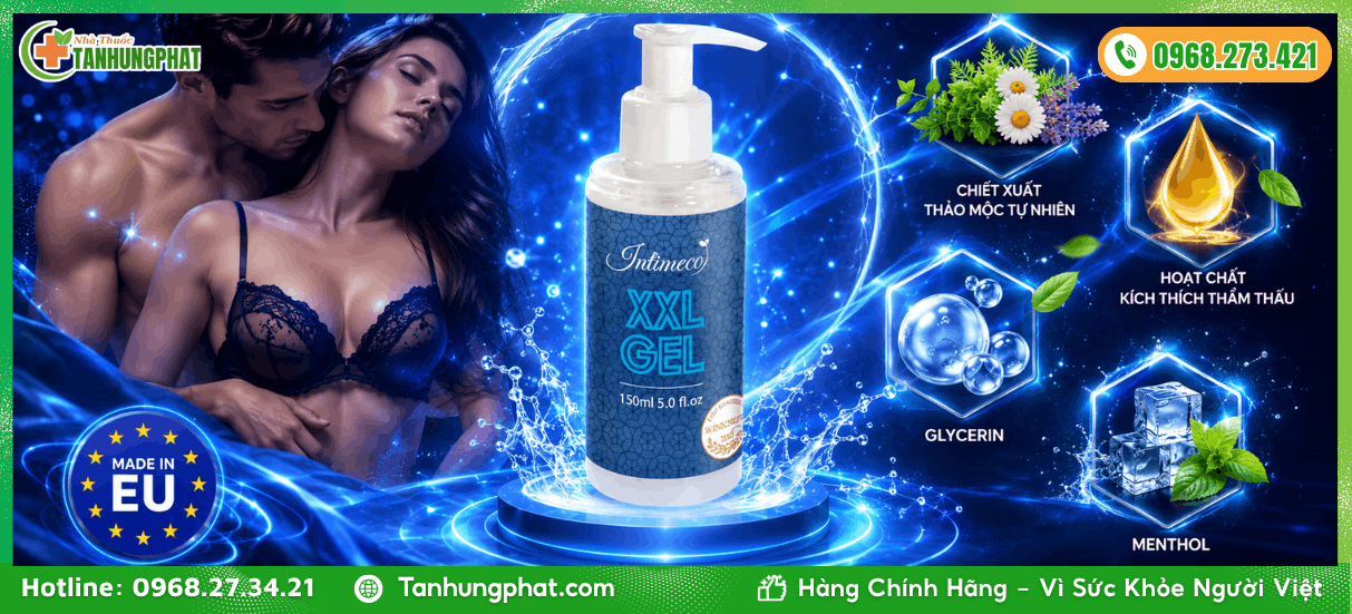 Thành phần tự nhiên của XXL Gel 150ml