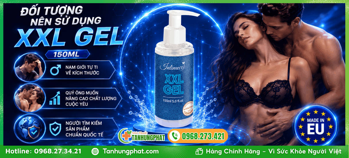 Đối tượng nên sử dụng XXL Gel 150ml