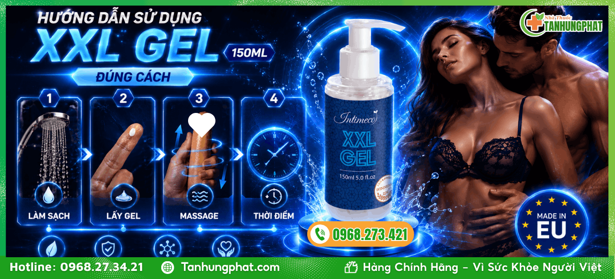Hướng dẫn sử Dụng XXL Gel 150ml đúng cách