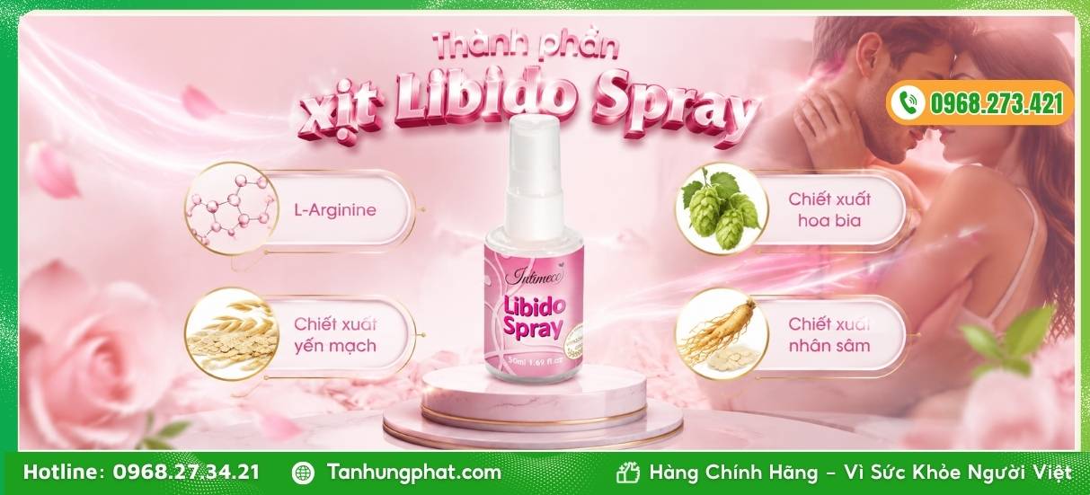 Thành phần tự nhiên trong xịt Libido Spray