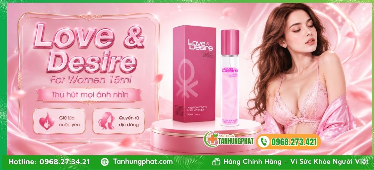 Công dụng vượt trội của Love & Desire For Women 15ml