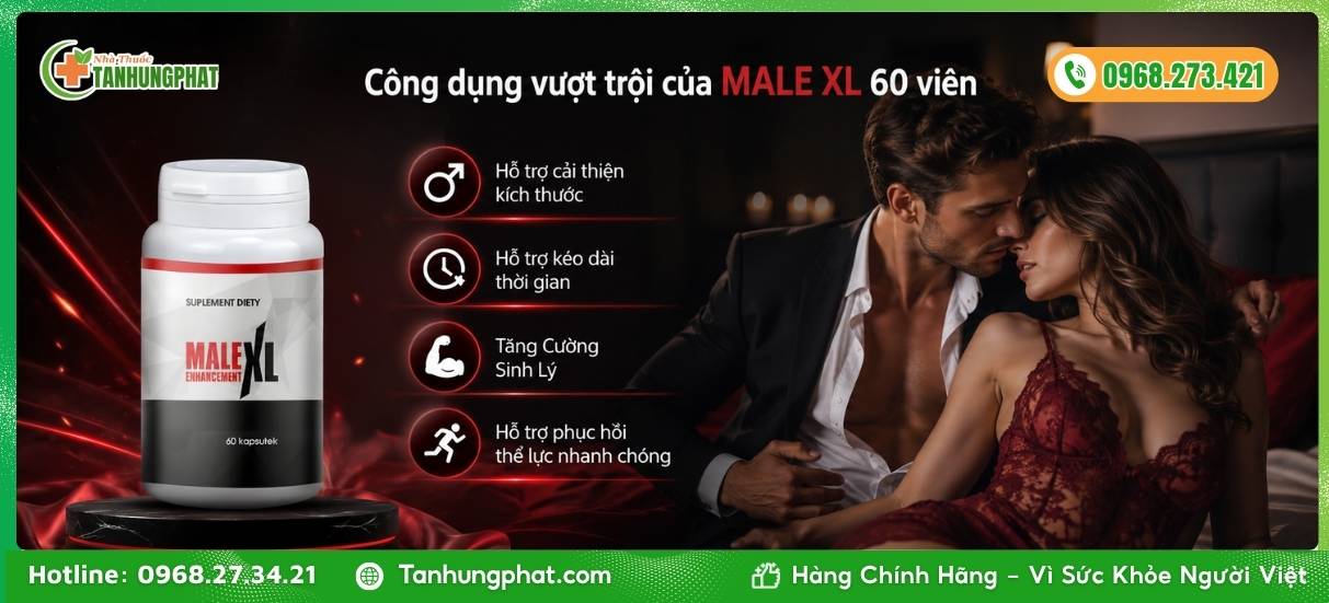 Công dụng vượt trội của MALE XL 60 viên