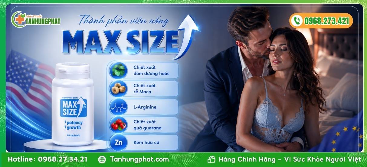 Thành phần tự nhiên trong viên uống MAX SIZE