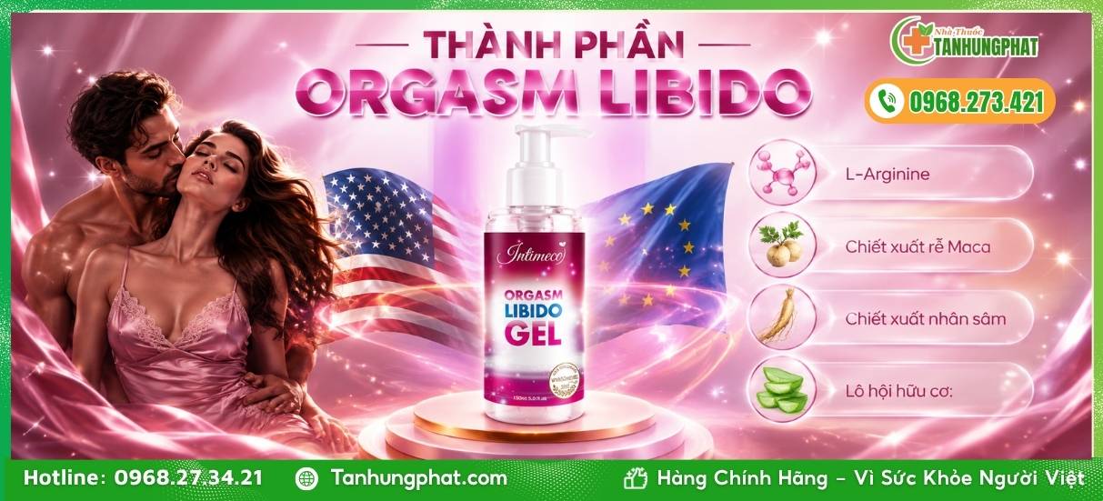 Thành phần tự nhiên trong gel Orgasm Libido
