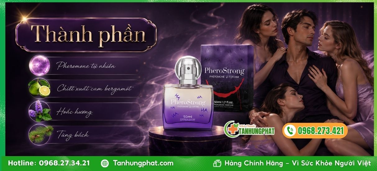 Thành phần tự nhiên trong nước hoa PheroStrong For Him