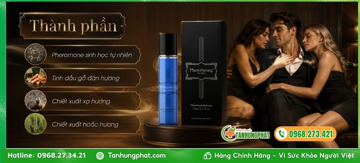 Thành phần tự nhiên trong nước hoa PheroStrong For Men