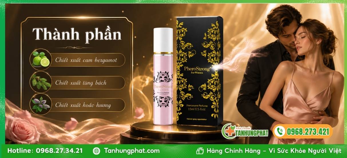 Thành phần tự nhiên trong nước hoa PheroStrong For Women 15ml