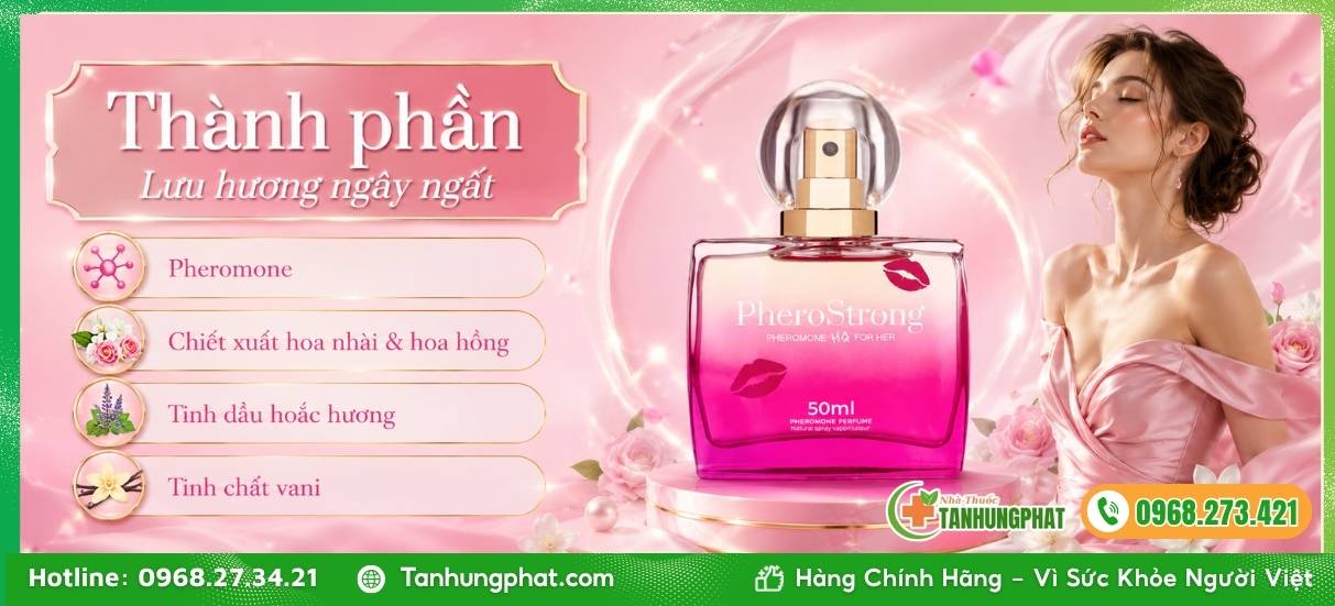 Thành phần tự nhiên trong nước hoa PheroStrong for Women 50ml