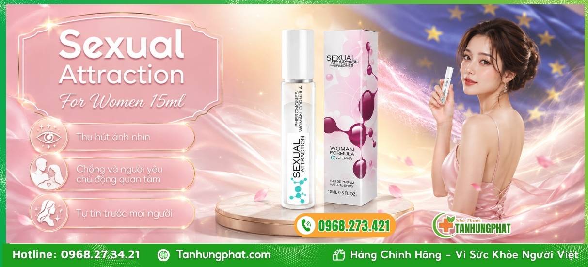 Công dụng vượt trội của nước hoa Sexual Attraction For Women 15ml