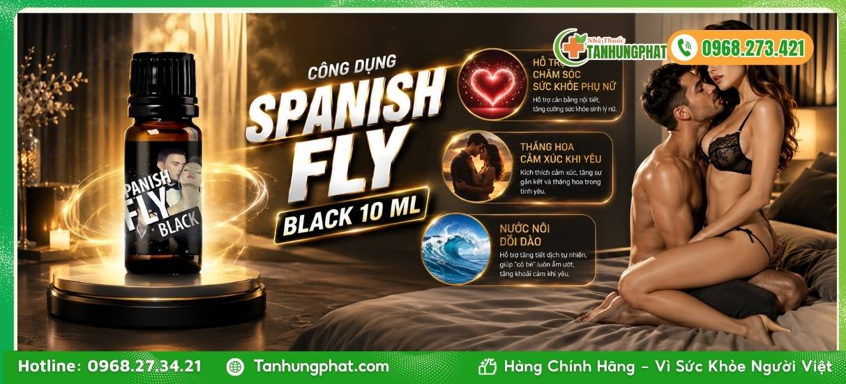 Công dụng vượt trội của Spanish Fly Black 10 ml