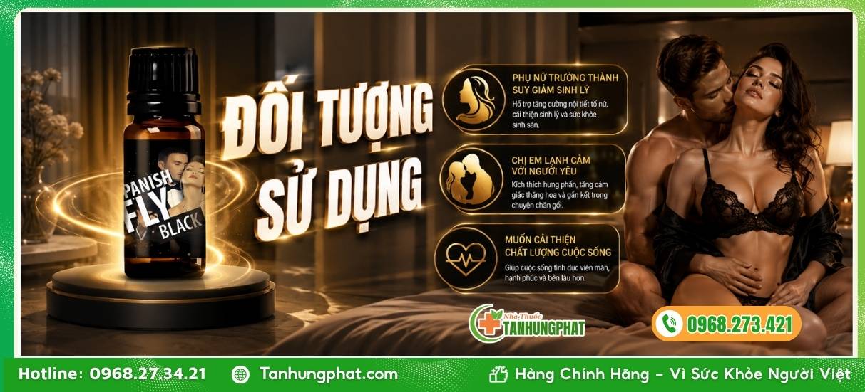 Đối tượng sử dụng và cách bảo quản Spanish Fly Black 10 ml