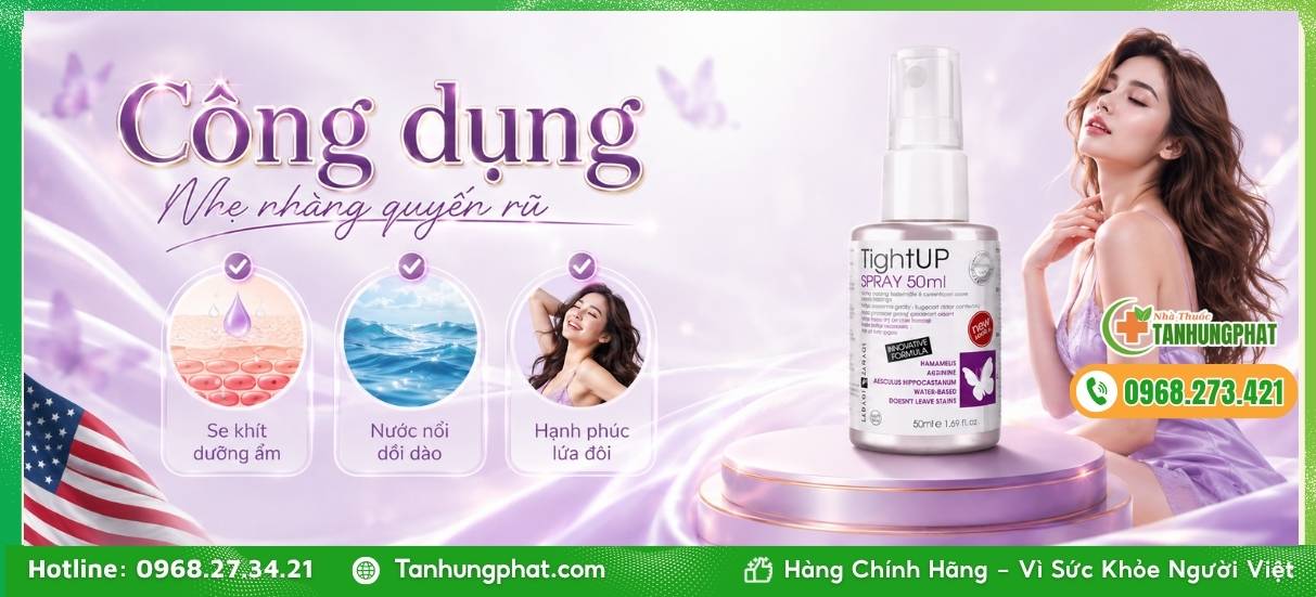 Công dụng vượt trội của TightUP Spray