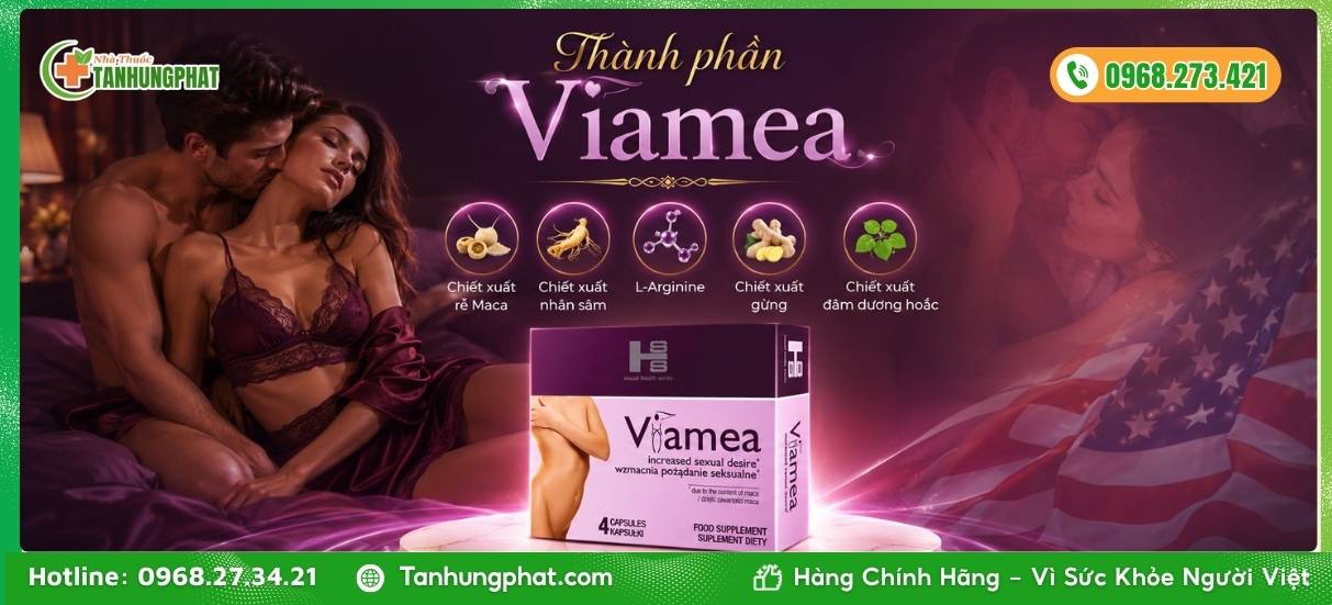 Thành phần tự nhiên trong viên uống Viamea