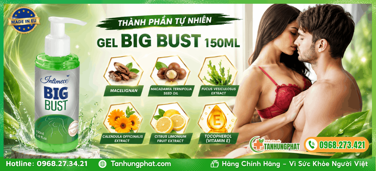 Thành phần tự nhiên có trong Gel Big Bust 150ml