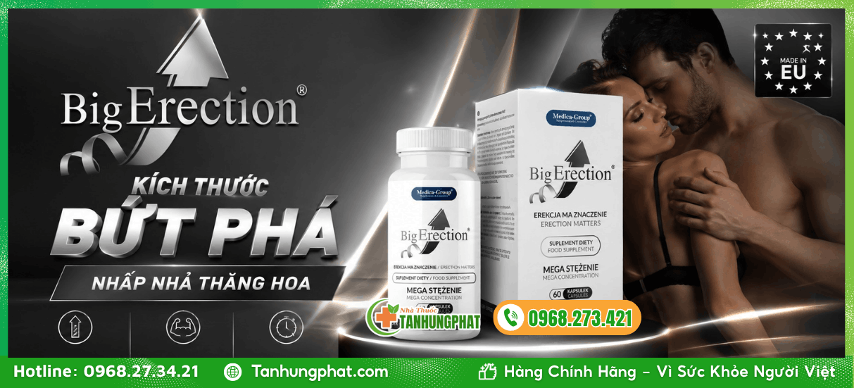 Tổng quan thông tin về sản phẩm BigErection 60 viên