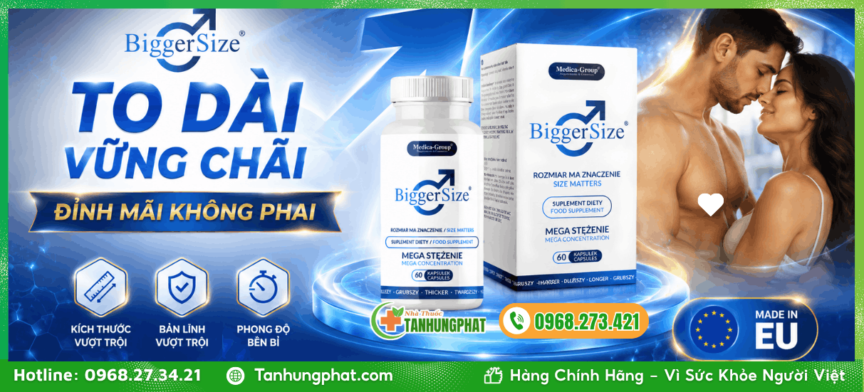 Tổng quan thông tin về sản phẩm BiggerSize 60 viên