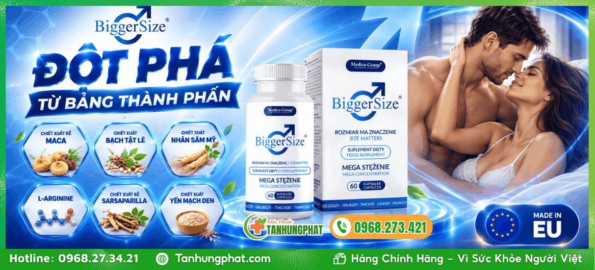 Đột phá từ bảng thành phần BiggerSize 60 viên