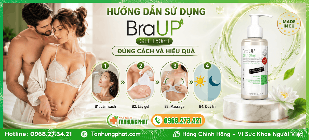 Hướng dẫn sử dụng BraUp Gel 150ml đúng cách và hiệu quả