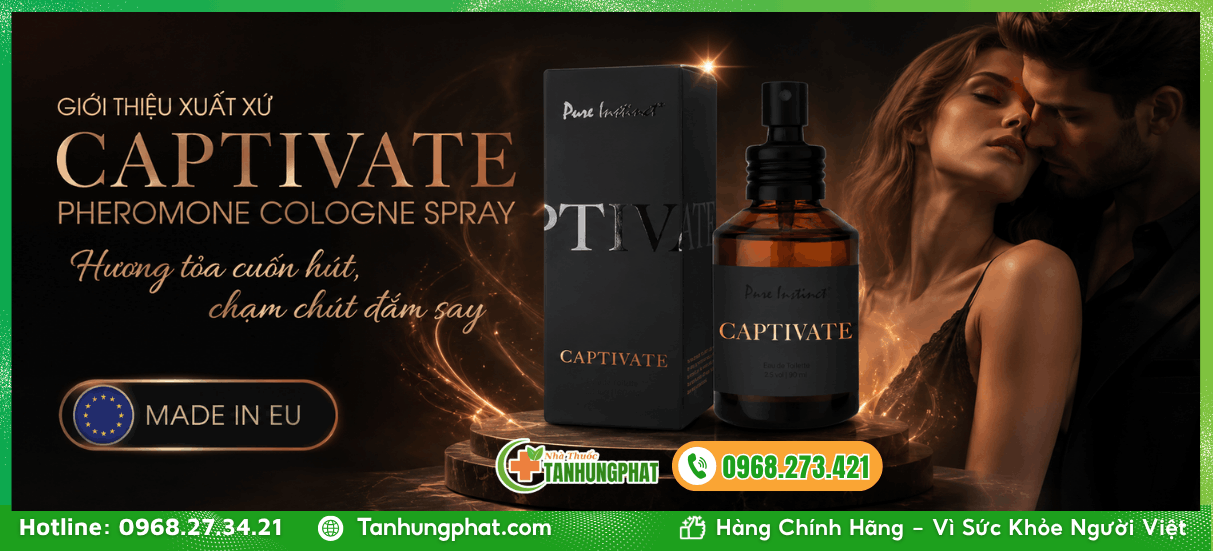 Giới thiệu xuất xứ Captivate Pheromone Cologne Spray