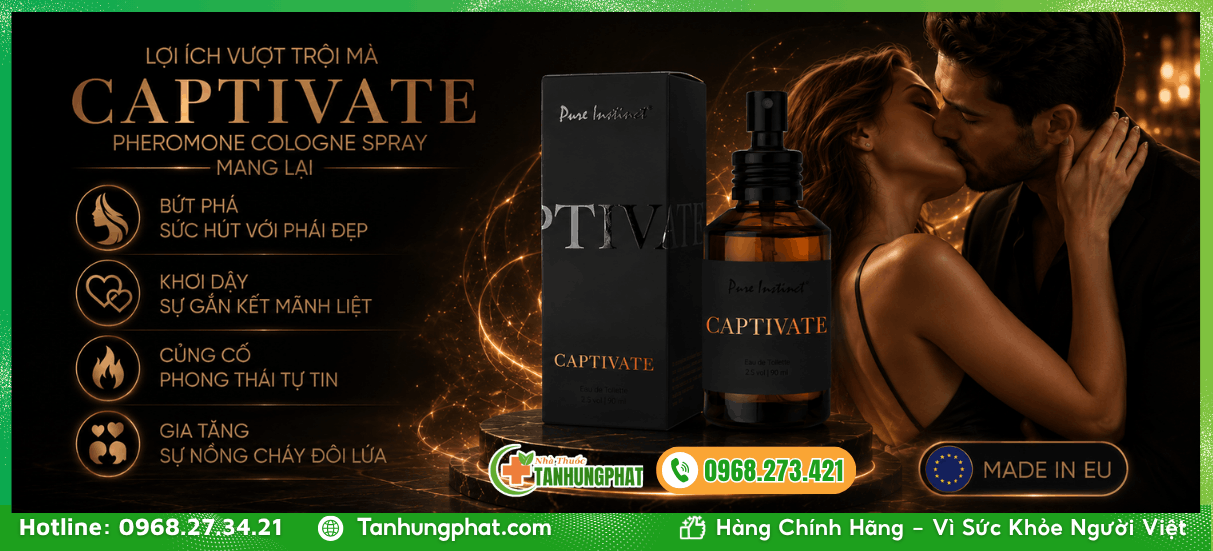 Lợi ích vượt trội mà Captivate Pheromone Cologne Spray mang lại