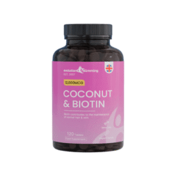 Coconut & Biotin 120 viên hỗ trợ đẹp da, móng, tóc từ Anh Quốc