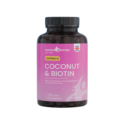 Coconut & Biotin 120 viên hỗ trợ đẹp da, móng, tóc từ Anh Quốc
