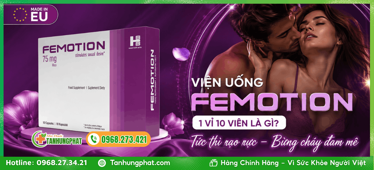 Viên uống Femotion 1 vỉ 10 viên là gì?