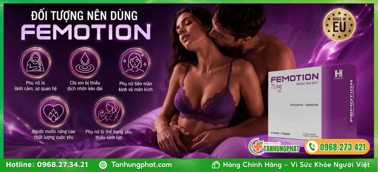 Đối tượng nên dùng Femotion 1 vỉ 10 viên