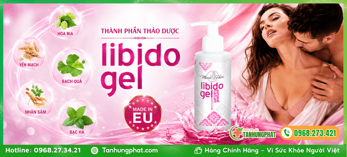 Bảng thành phần thảo dược của Libido Gel 150ml