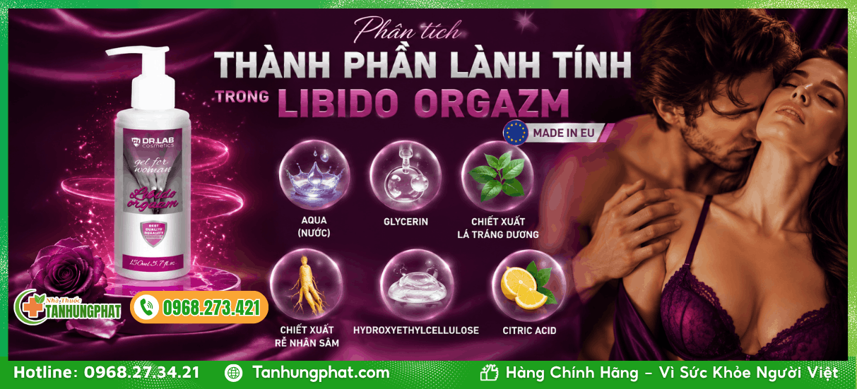Phân tích thành phần lành tính trong Libido Orgazm 150ml