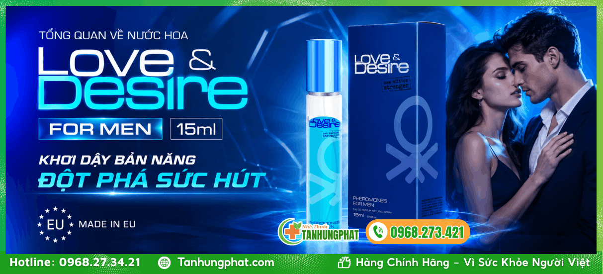 Tổng quan về nước hoa Love & Desire For Men 15ml