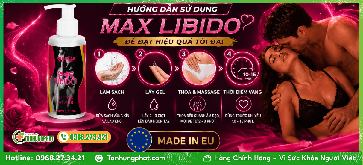 Hướng dẫn sử dụng Max Libido 150ml để đạt hiệu quả tối đa