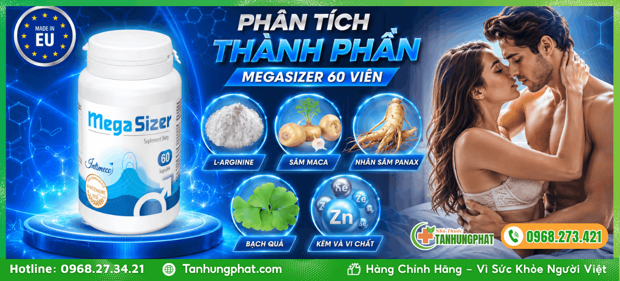 Phân tích thành phần có trong MegaSizer 60 viên