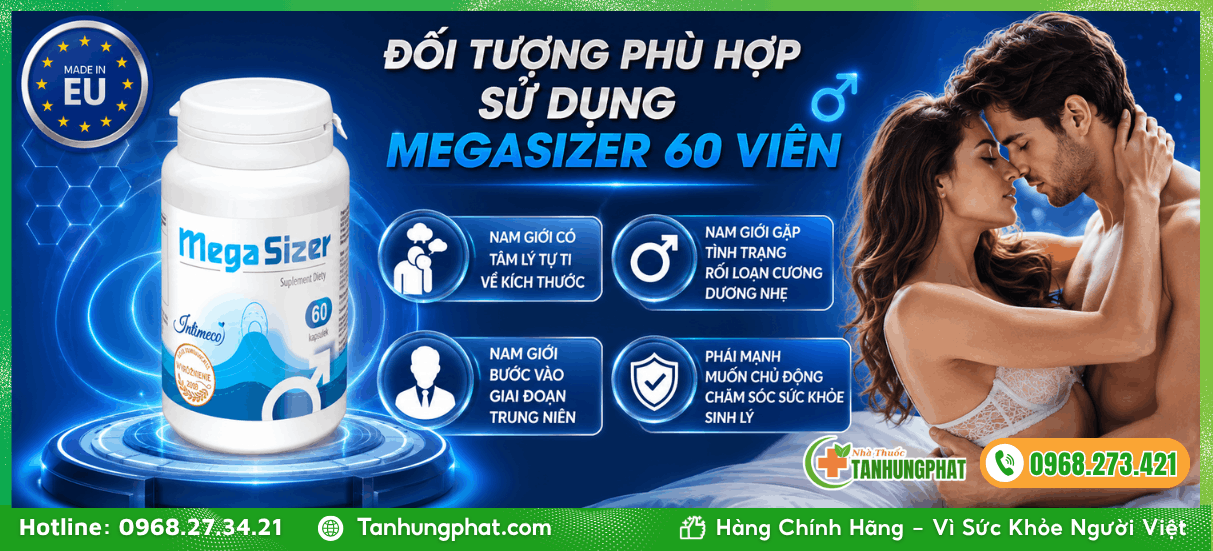 Đối tượng phù hợp sử dụng MegaSizer 60 viên