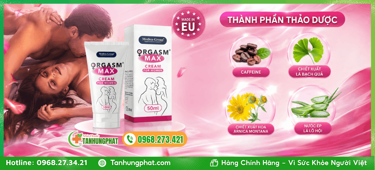 Thành phần thảo dược có trong Orgasm Max CREAM For Women 50ml