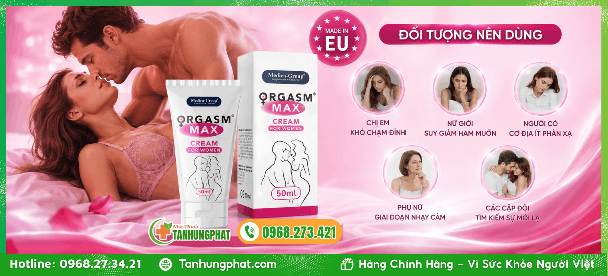 Đối tượng nên dùng Orgasm Max CREAM For Women 50ml