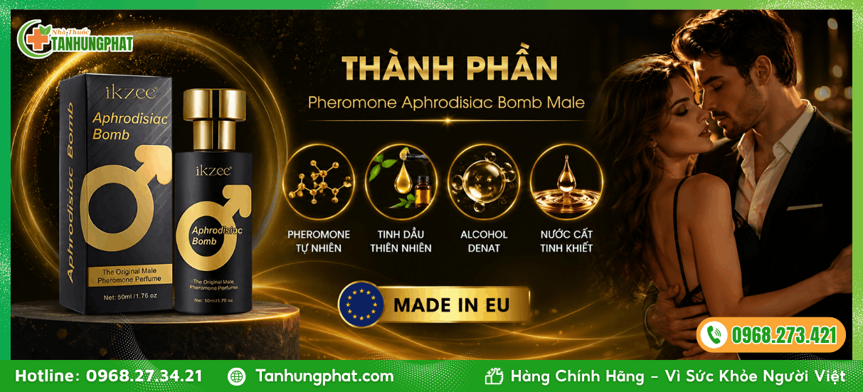 Thành phần của Pheromone Aphrodisiac Bomb Male