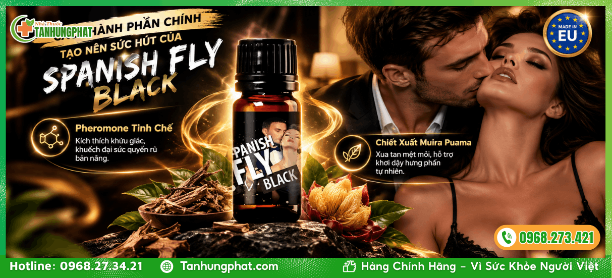 Các thành phần chính tạo nên sức hút của Spanish Fly Black 10ml
