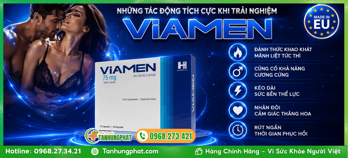 Những tác động tích cực khi trải nghiệm Viamen 1 vỉ 10 viên