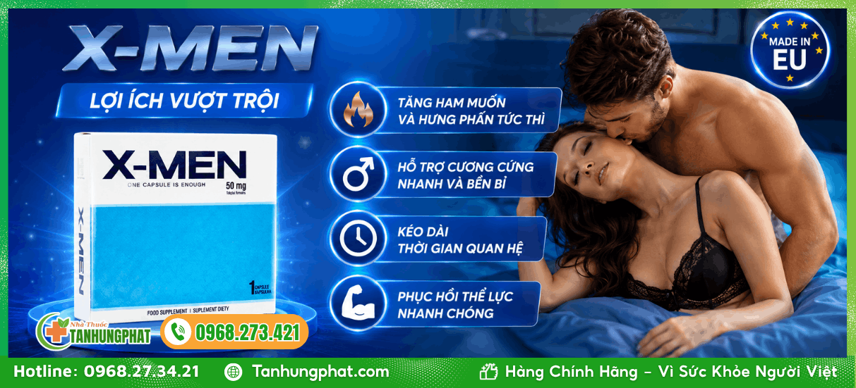 Lợi ích vượt trội của viên uống X-Men