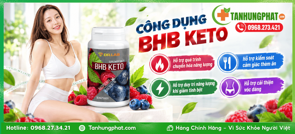 Công dụng sản phẩm giảm cân BHB KETO
