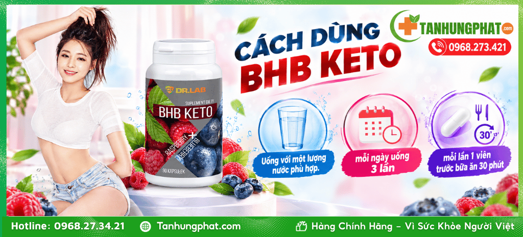 Cách dùng sản phẩm giảm cân BHB KETO